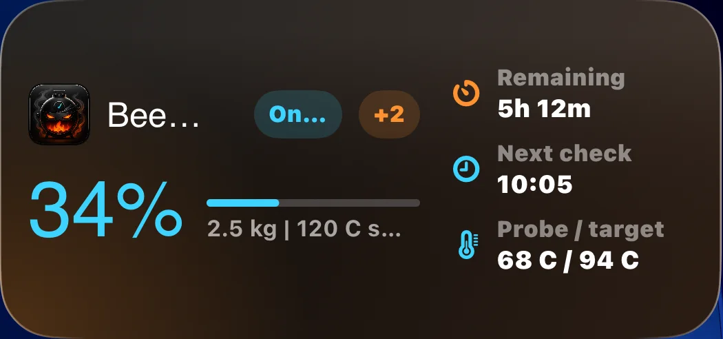 Multi-smoke widget screenshot